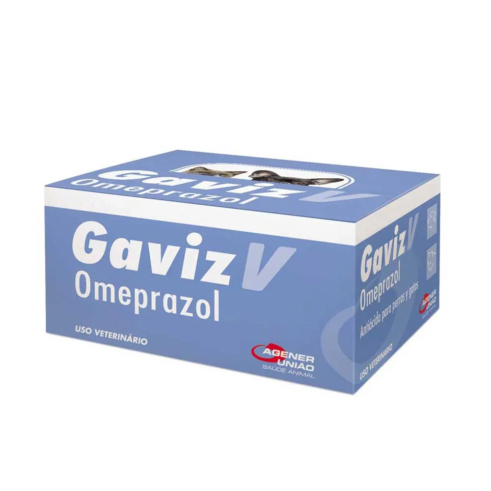 Antiácido Gaviz-V para Cães e Gatos em Blister com 10 Comprimidos de 5 mg