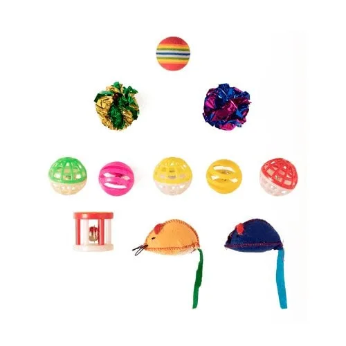 Kit Brinquedo Jambo Colorido 11 un — Diversão e Estímulo Mental para Gatos
